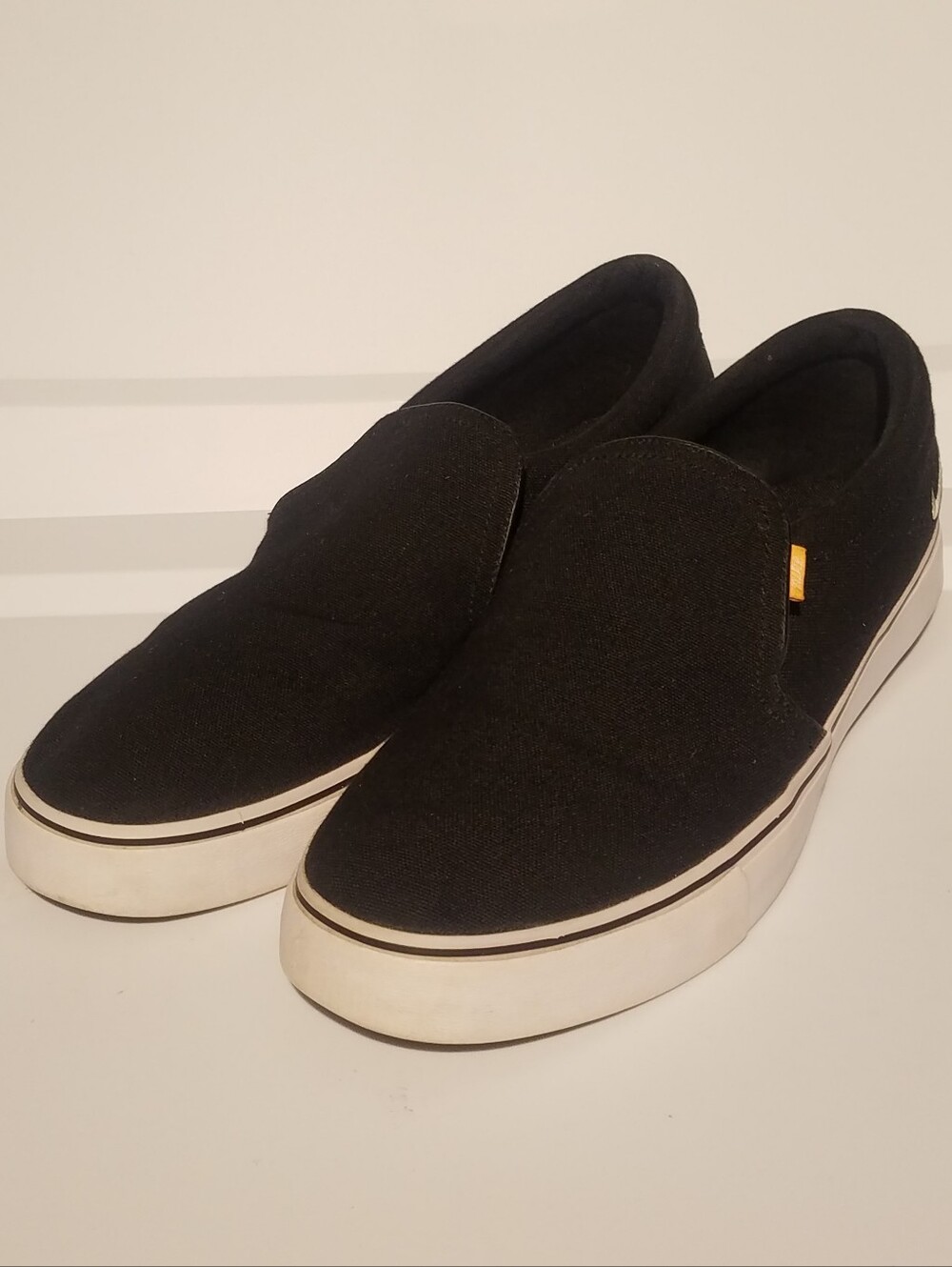 Nike Canvas Slip On Black Men's 12 Shoes Sneakers